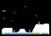 Pegasus II for Apple II - Fly around these incoming obstacles...