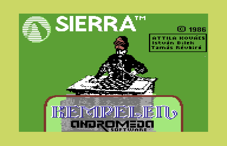 Kempelen Commodore 64 Screenshot: Loading screen.