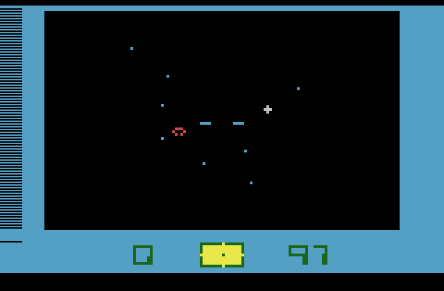 Star Voyager Atari 2600 Screenshot: Game start.