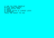 Adventure B for Amstrad CPC - Yet another door with a lock...