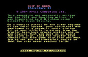 Adventure C for Commodore 64 - Title screen.