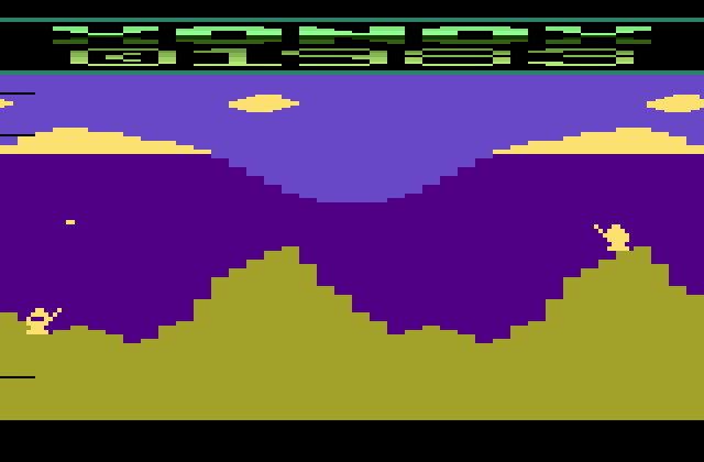 Artillery Duel Atari 2600 Screenshot: Xonox copyright screen.