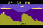 Artillery Duel for Atari 2600 - Another of the terrain options is randomly chosen...