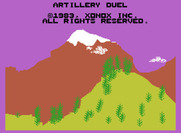 Artillery Duel for ColecoVision - Title screen.