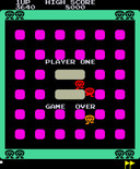Warp Warp for Arcade - Game over.