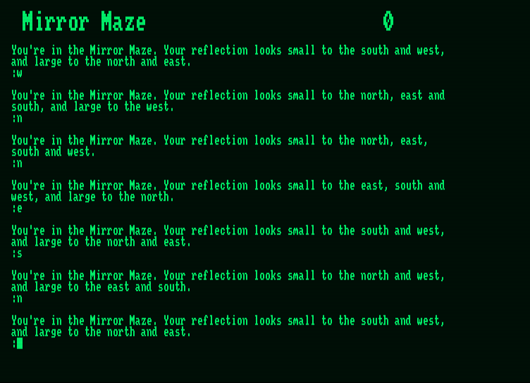 Giant Killer Amstrad PCW Screenshot: I'm lost!