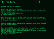 Giant Killer for Amstrad PCW - Bumbling around the mirror maze.