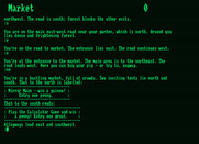 Giant Killer for Amstrad PCW - I'm off to the market!