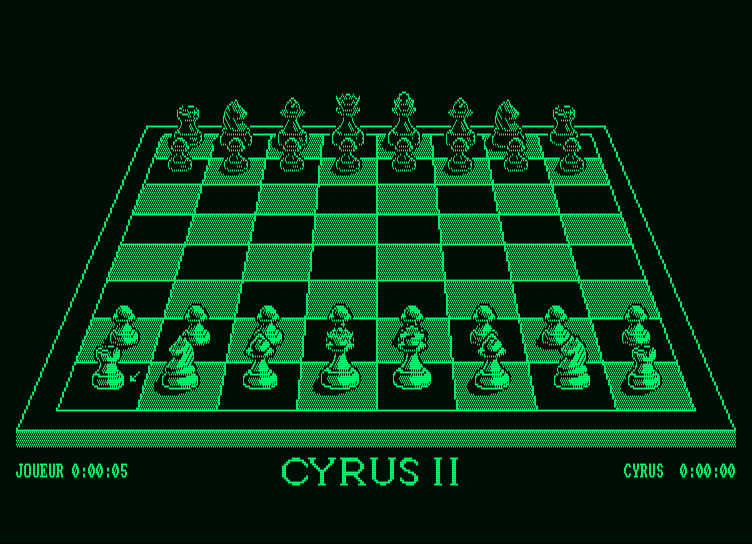 Cyrus II Amstrad PCW Screenshot: Starting screen.
