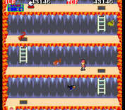 Pitfall II: Lost Caverns for Arcade - This level features numerous platforms and deadly creatures.