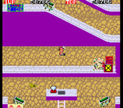 Pitfall II: Lost Caverns for Arcade - Jump and catch the hook before the cart crashes!