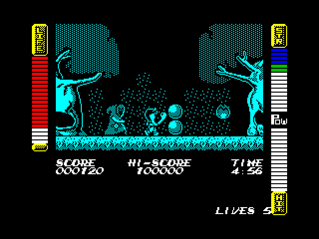 Athena ZX Spectrum Screenshot: Game start.