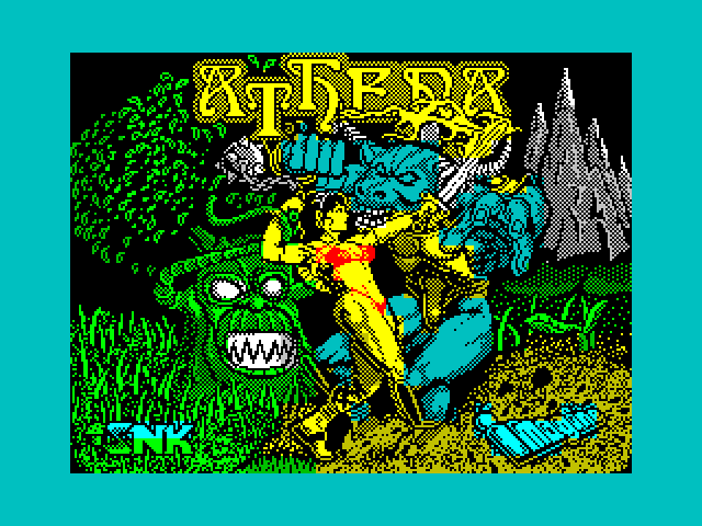 Athena ZX Spectrum Screenshot: Loading screen.