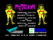Athena for ZX Spectrum - Credits screen.