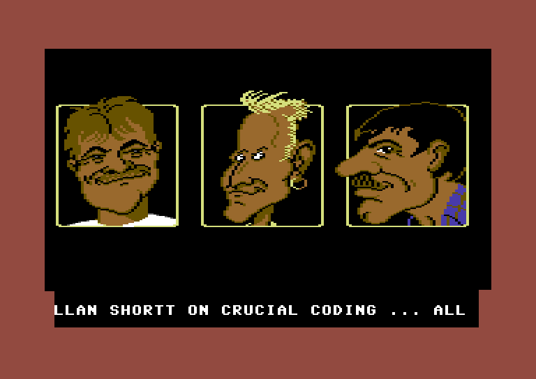 Athena Commodore 64 Screenshot: Loading screen 1.