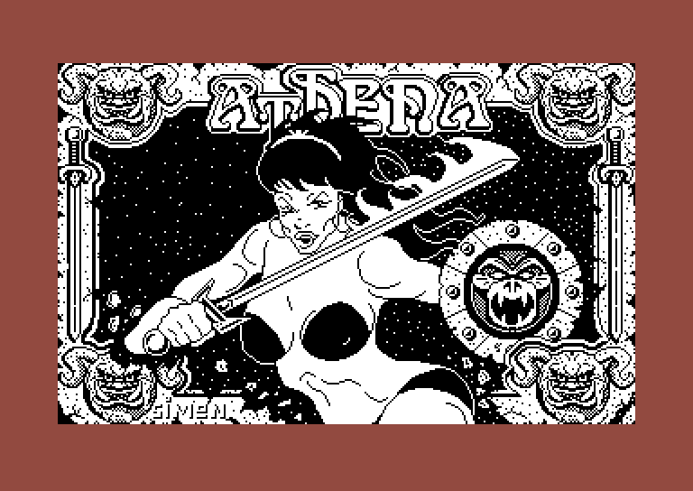 Athena Commodore 64 Screenshot: Loading screen 2.