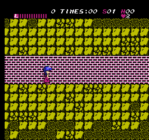 Athena NES / Famicom Screenshot: Introduction to the first level.
