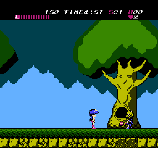 Athena NES / Famicom Screenshot: The first opponent approaches...
