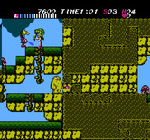 Athena for NES / Famicom - Descending down the platforms...