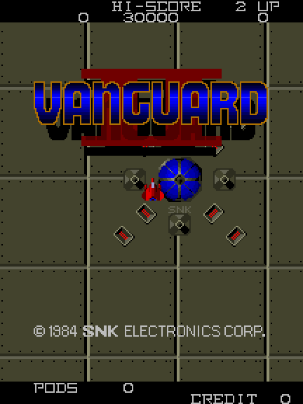 Vanguard II Arcade Screenshot: Title screen.