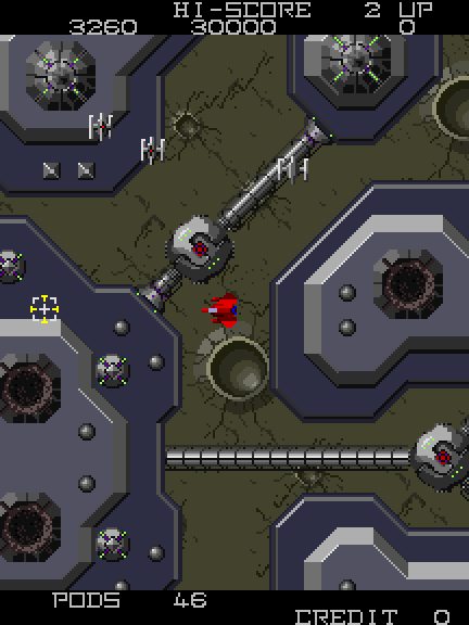 Vanguard II Arcade Screenshot: Enemy fighters incoming!