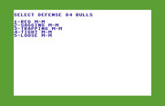 Basketball: The Pro Game for Commodore 64 - Select defense.