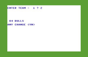 Basketball: The Pro Game for Commodore 64 - Selecting teams.