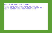 Courtside College Basketball for Commodore 64 - Use 3 point shot rule?
