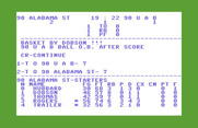 Courtside College Basketball for Commodore 64 - Basket by Dobson!
