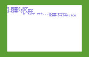 Courtside College Basketball for Commodore 64 - Setting up the players.