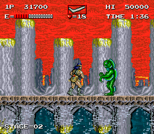 Haunted Castle Arcade Screenshot: Another monster attacks.