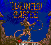 Haunted Castle for Arcade - Title scren (U.S. version).