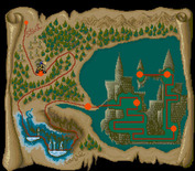 Haunted Castle for Arcade - A map shows my progress.