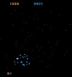 Mad Planets for Arcade - My ship explodes after crashing into a planet.