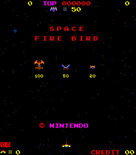 Space Firebird for Arcade - Title screen (Japanese version).