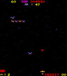 Space Firebird for Arcade - Game start.