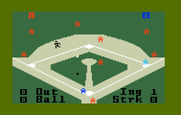 World Championship Baseball for Intellivision - A hit into left field...