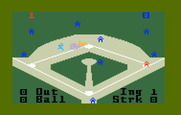 World Championship Baseball for Intellivision - The computer player tried to steal 3rd, but I almost got him...