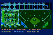 Monday Morning Manager for Atari 8-bit - Third base coach, give your signs...