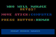 Monday Morning Manager for Atari 8-bit - Who will manage the team?