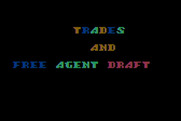 Monday Morning Manager for Atari 8-bit - Starting the player trade portion of the program.