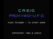 Pachinko-U.F.O. for MSX - Title screen.
