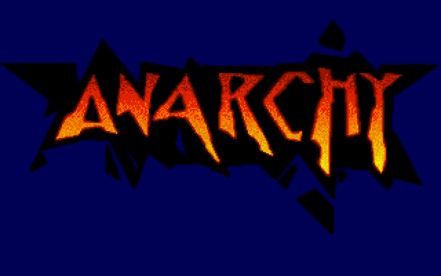 Anarchy Amiga Screenshot: Title screen.
