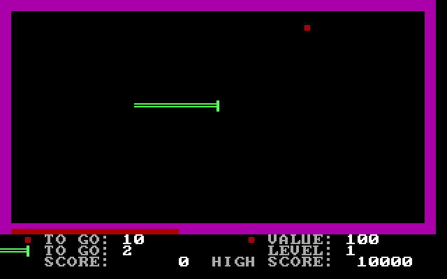 PacWorm IBM PC/Compatibles Screenshot: Starting the game.