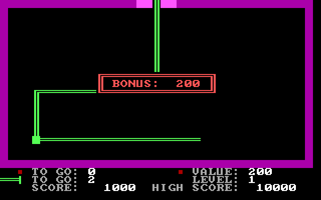 PacWorm IBM PC/Compatibles Screenshot: Bonus points!