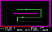 PacWorm for IBM PC/Compatibles - The game adds additional barriers as you complete each level.