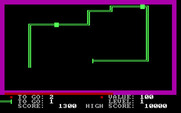PacWorm for IBM PC/Compatibles - Don't crash into your own tail!