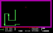 PacWorm for IBM PC/Compatibles - PacWorm grows longer after eating food.