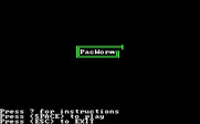 PacWorm for IBM PC/Compatibles - Title screen.