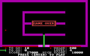 PacWorm for IBM PC/Compatibles - Game over.